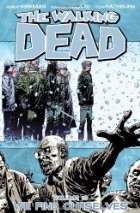 Blueish snowy walking dead cover with zombies.